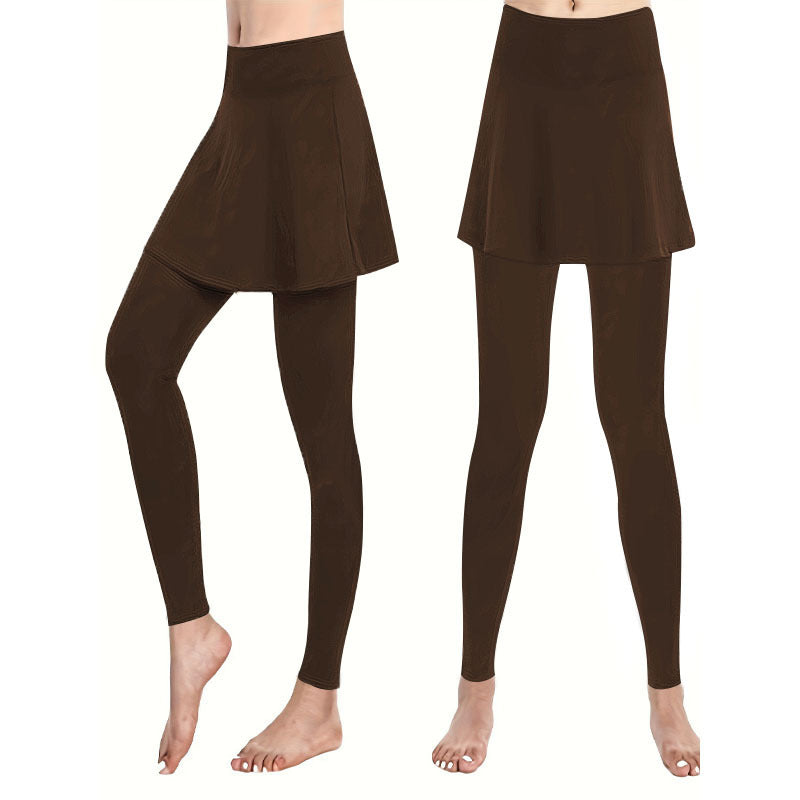 Legging skirt ladies with high waist and integrated underwear Lune London
