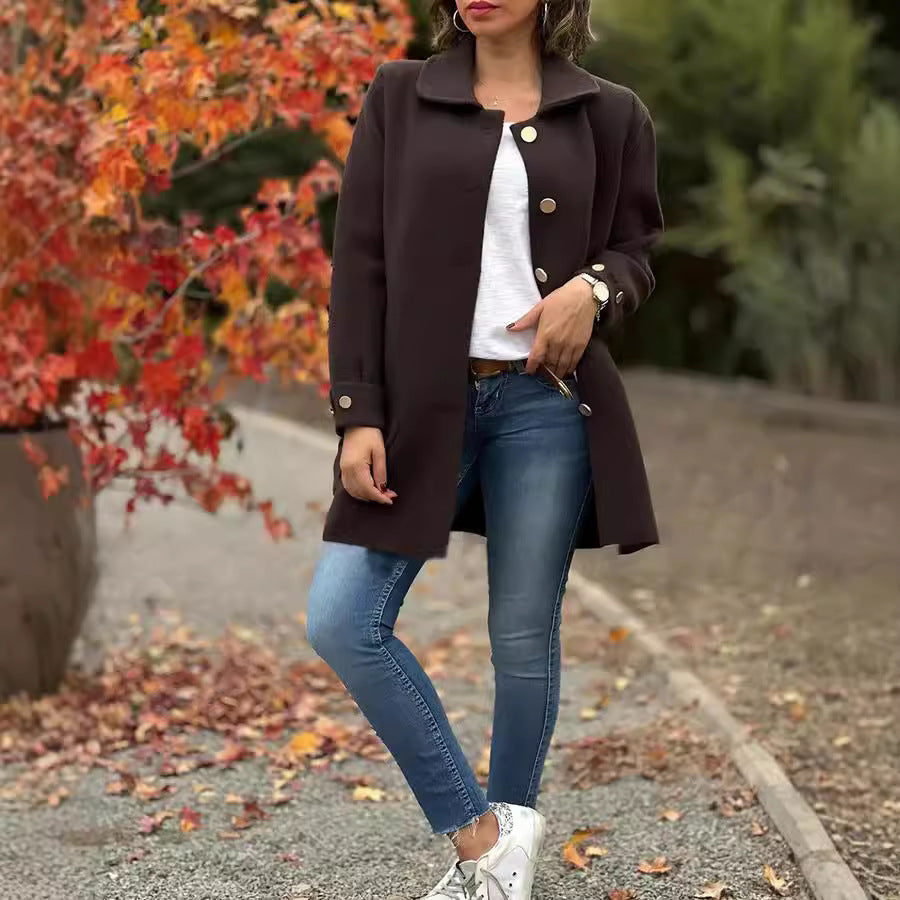 Elegant and casual wool coat for women Lune London
