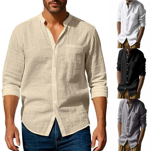 Linen button-up shirt for men Amarae