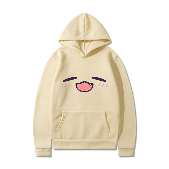 Women's hoodie with cheerful cartoon face and comfortable fit Lune London