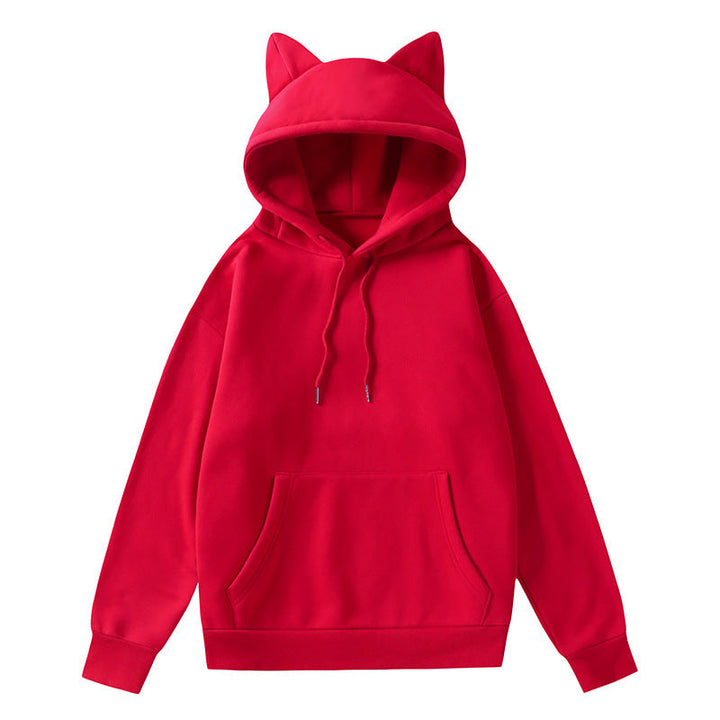 Women's Hoodie with Cat Ears and Soft Lining Lune London