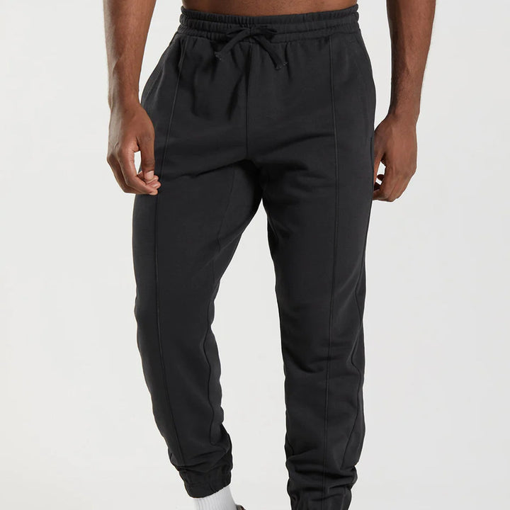 Sporty men's jogger pants with elastic waistband and side pockets Lune London