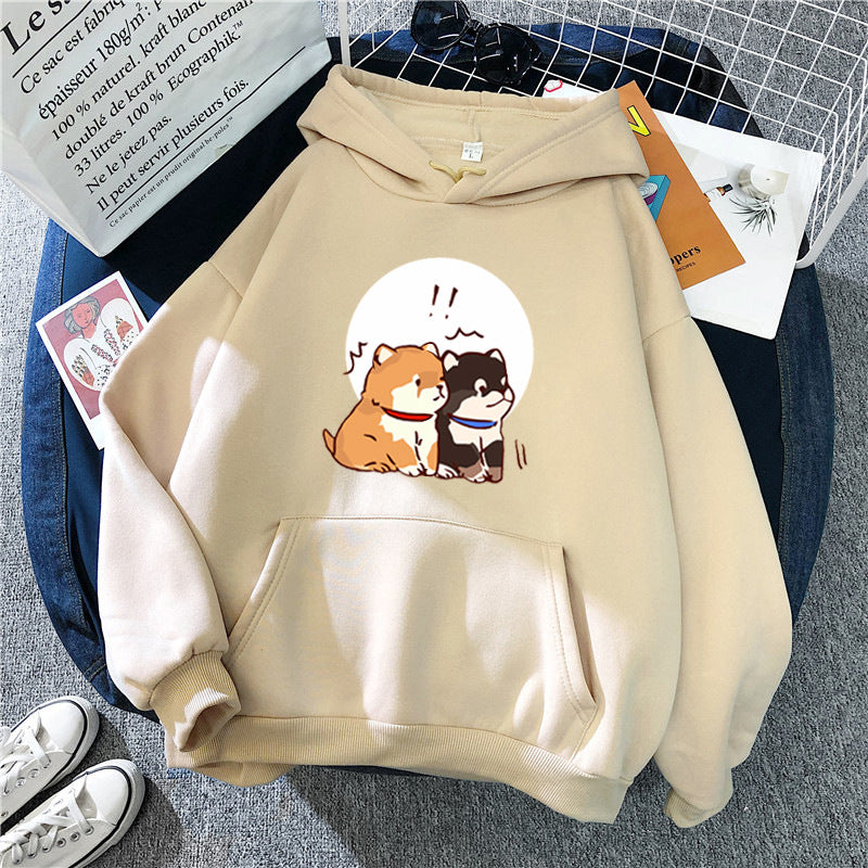 Women's hoodie with cute dog design Chic & Stil