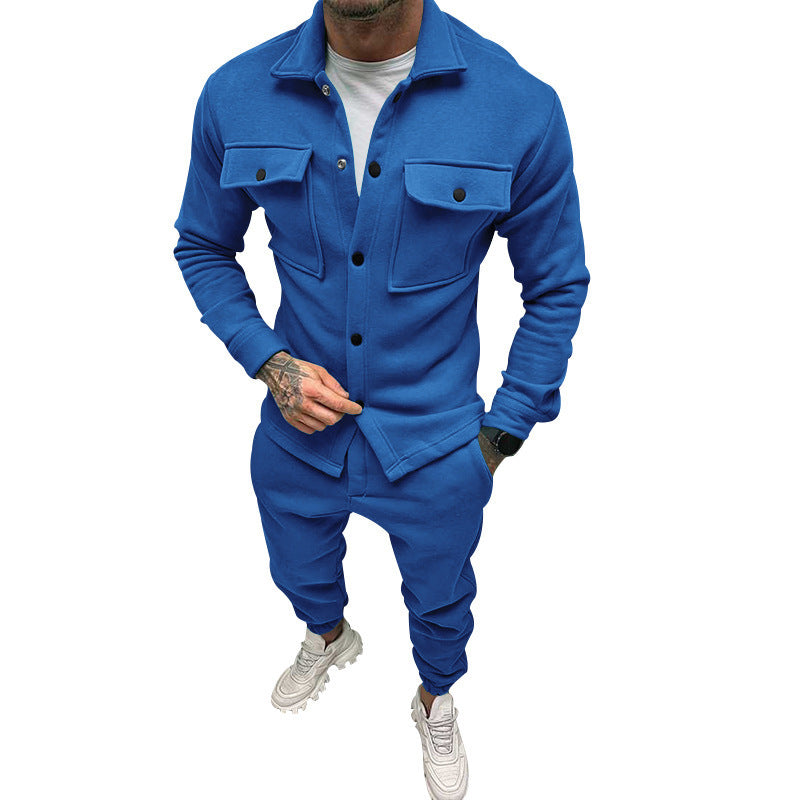 Modern leisure suit for men with practical pockets Amarae