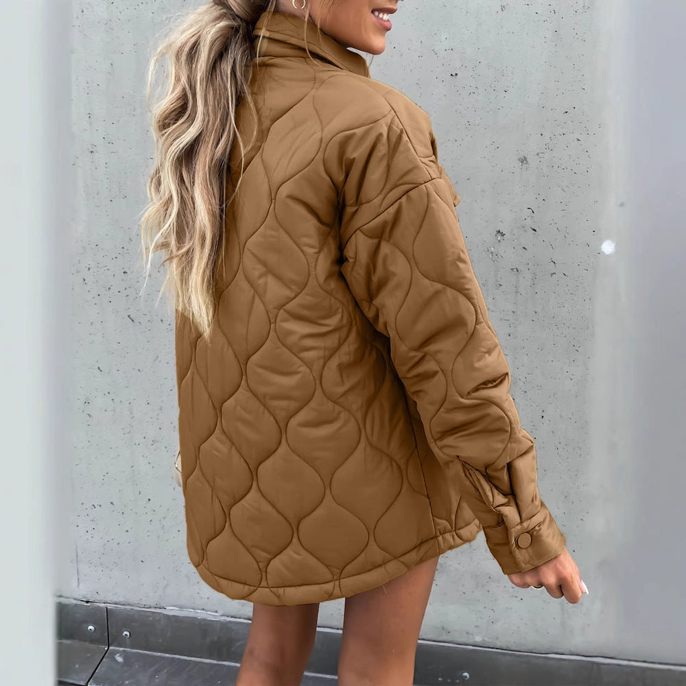 Quilted jacket for women with a relaxed oversized style Lune London
