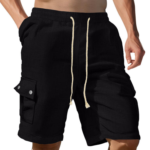 Casual cargo shorts for men with elastic waist and practical pockets Amarae