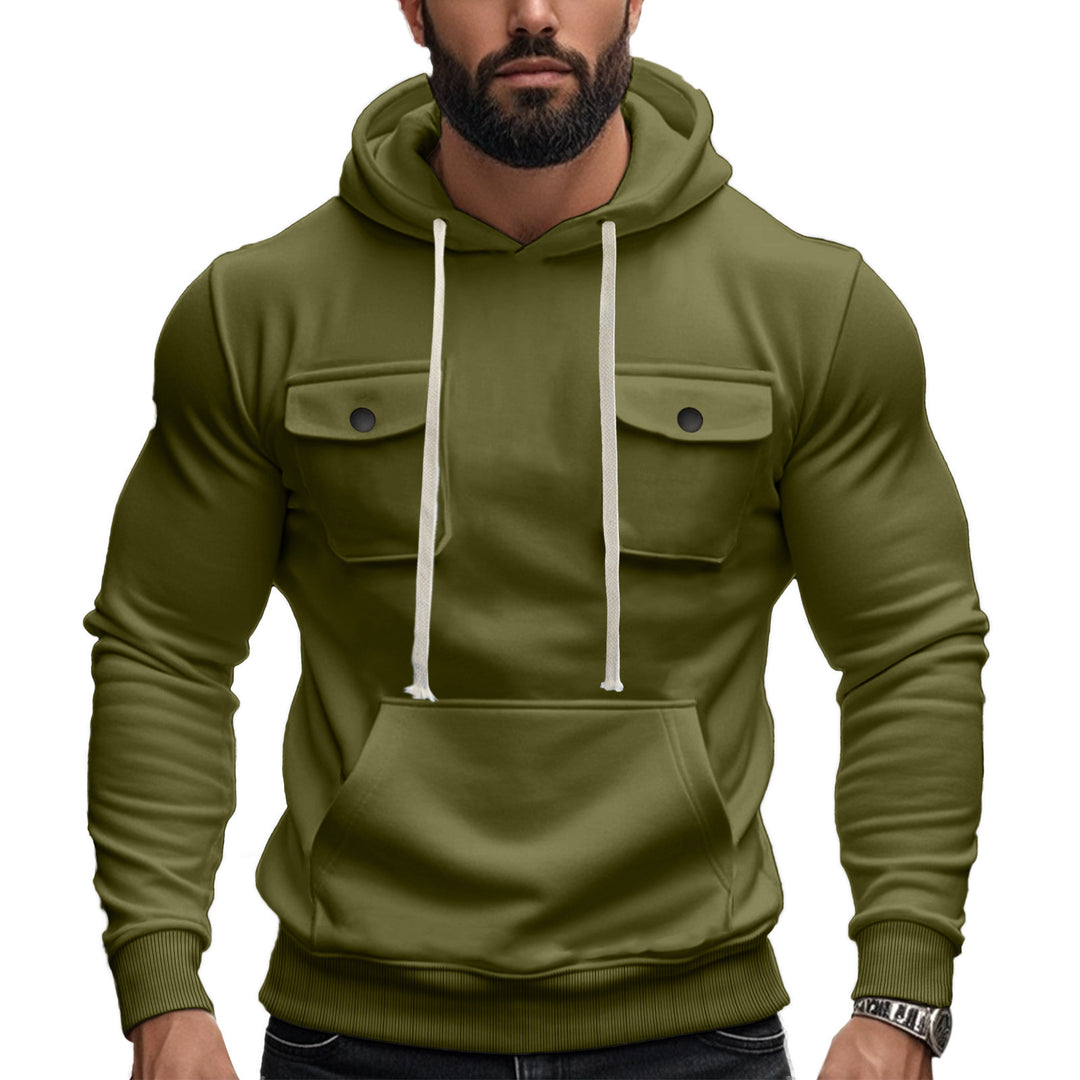 Men's hoodie with stylish chest pockets Lune London