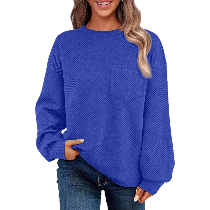 Casual sweater for women with structured pattern Lune London