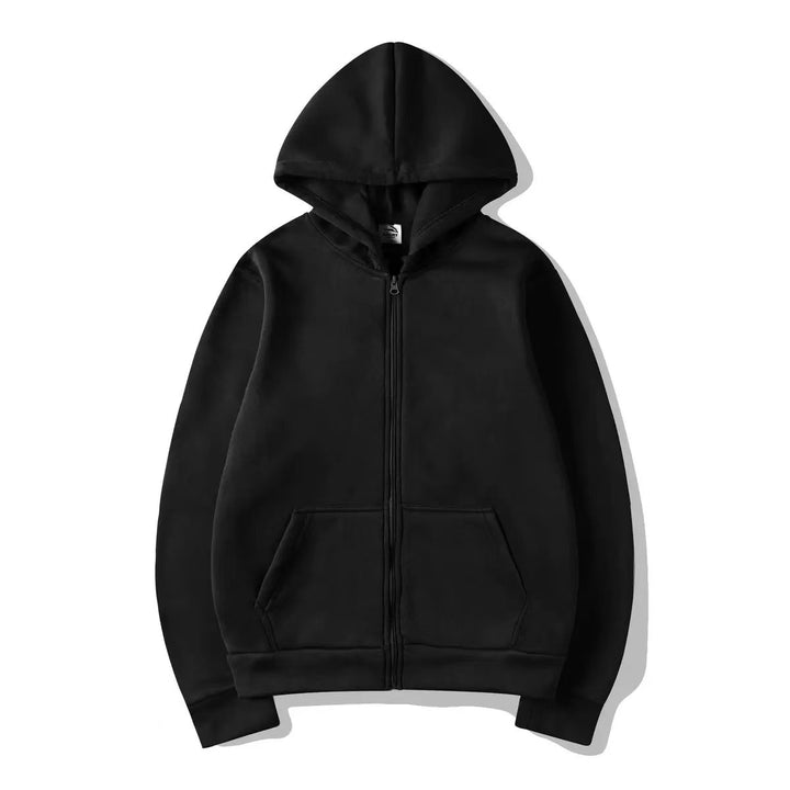 Hooded jacket for ladies in high-quality cotton blend with full zipper Lune London