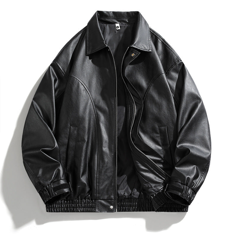 Chic oversized faux leather jacket for men Style and Trend