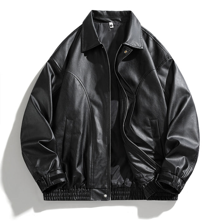 Chic oversized faux leather jacket for men Style and Trend