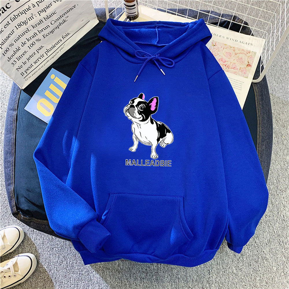 Women's hoodie with creative French Bulldog design Chic & Style
