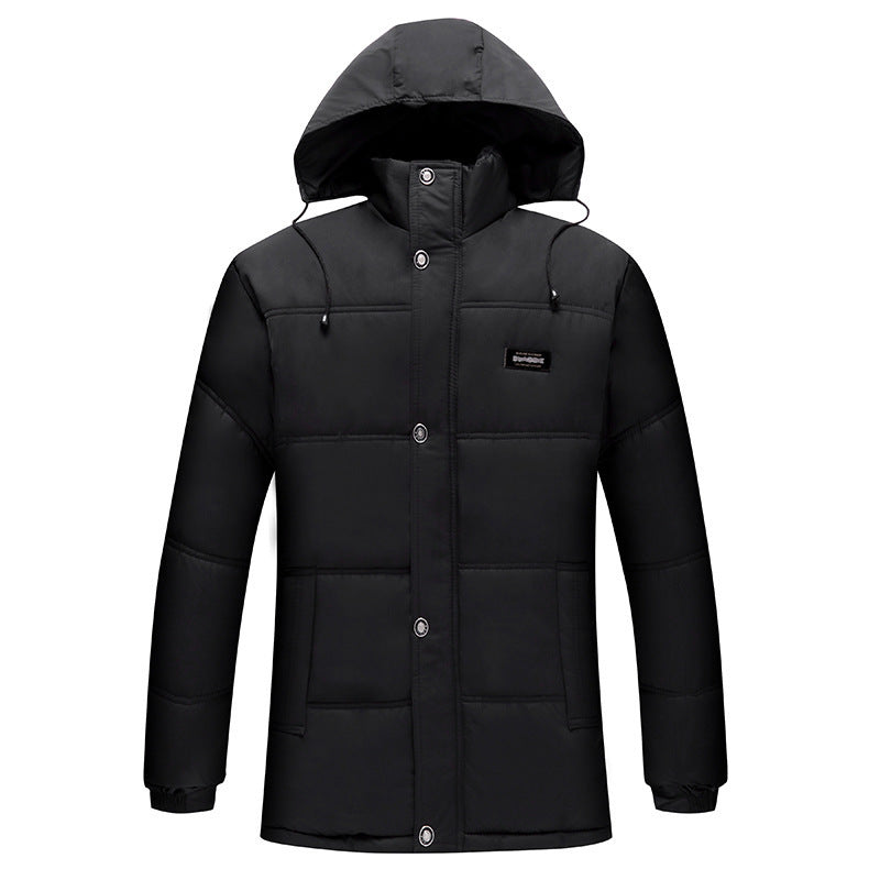 Men's winter jacket quilted with soft lining and adjustable hood Lune London
