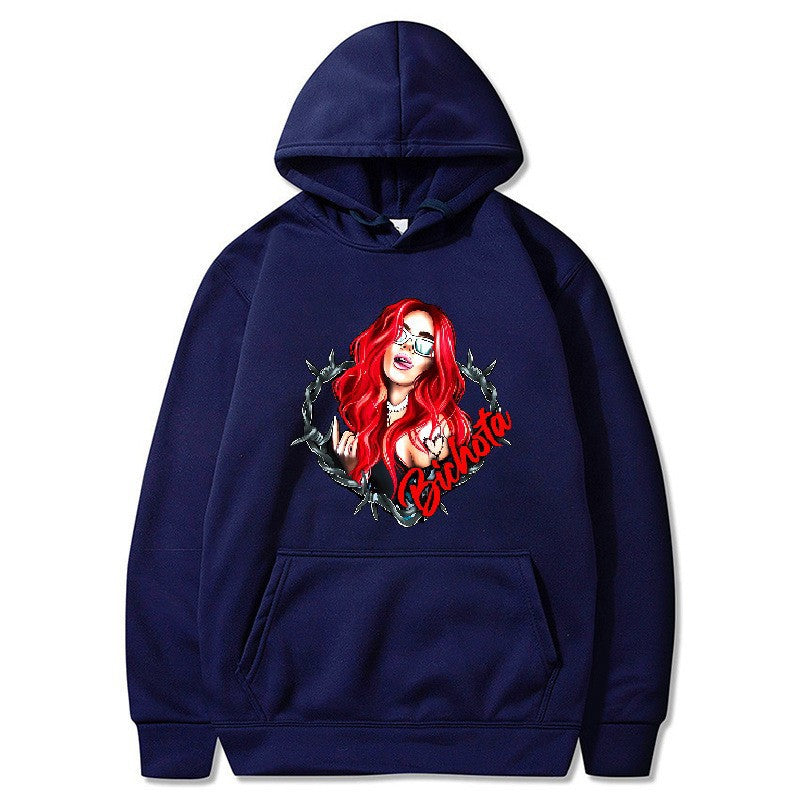 Women’s hoodie with artistic graphic print and cozy fit Chic & Stil