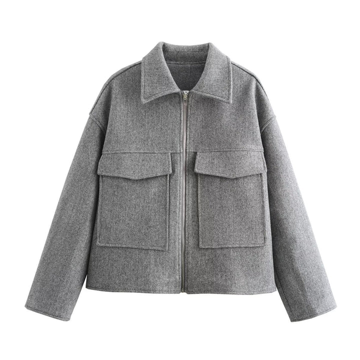 Ladies stylish transition jacket with practical pockets Lune London
