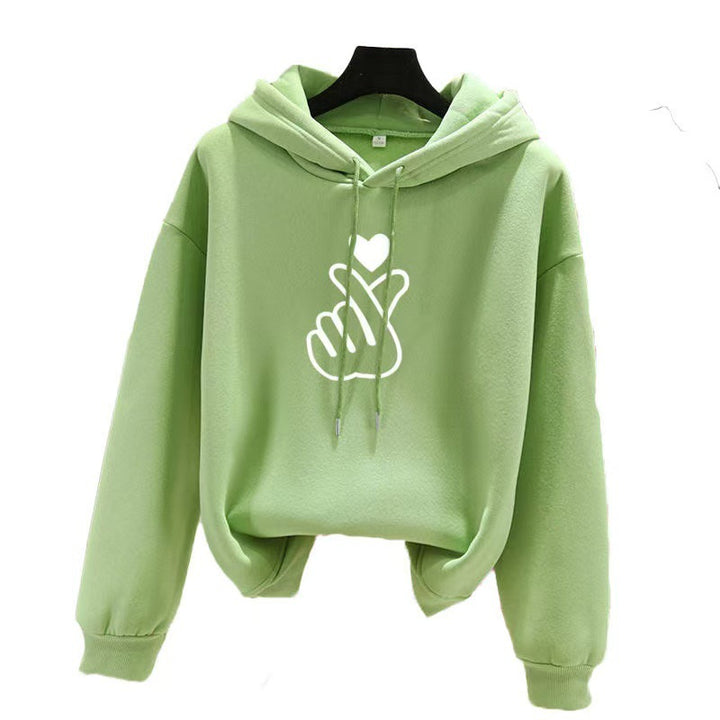 Women's hoodie with artistic heart design Chic & Stil