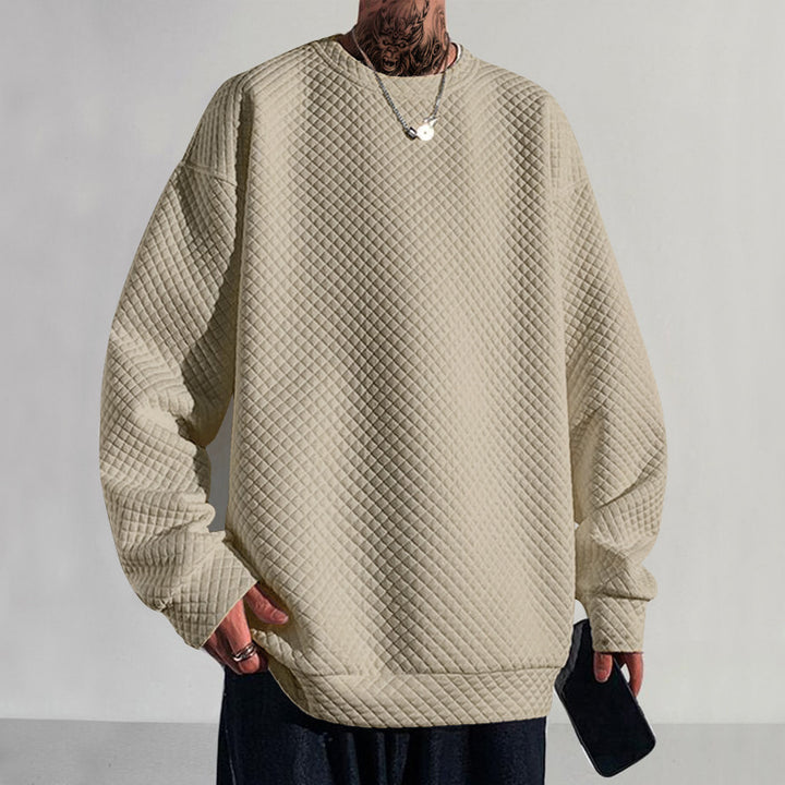 Men's casual sweatshirt with textured surface Lune London