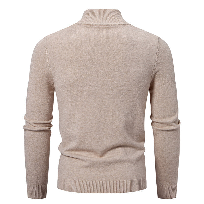 Fashionable men's jacket with high collar and functional zipper Lune London