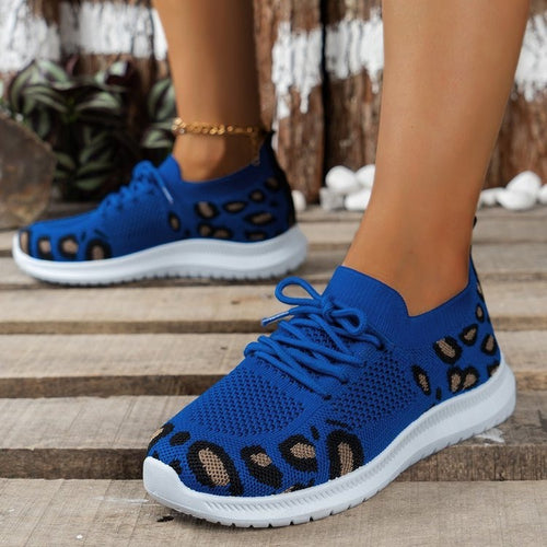 Women's sports shoes, breathable and featuring a trendy animal print Amarae