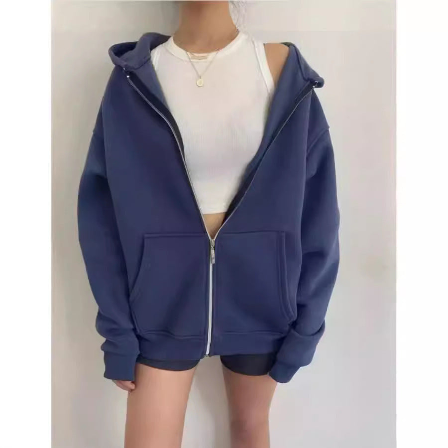 Women's hooded jacket with full zip and large pockets Lune London
