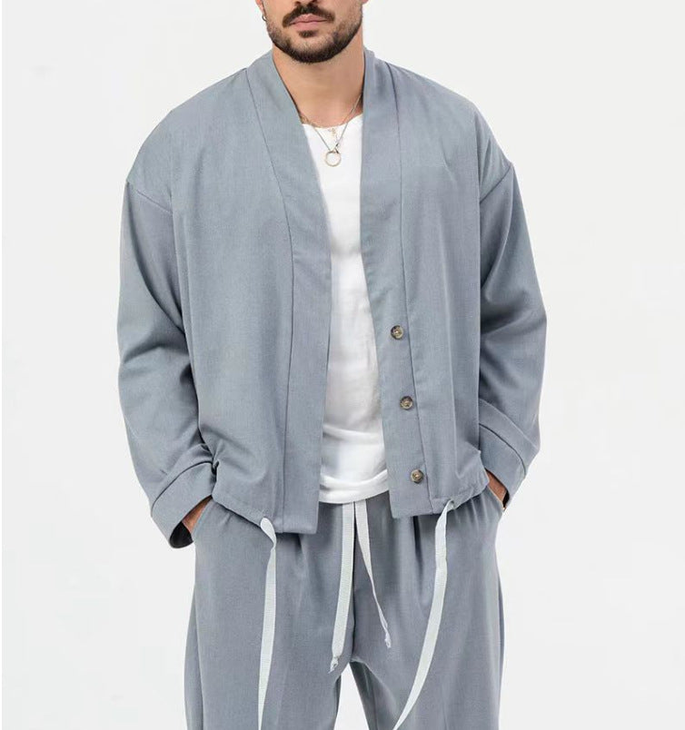 Men's stylish lightweight shirt jacket and casual pants Lune London