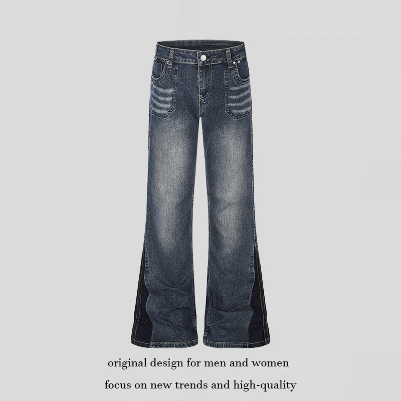 Women flared jeans with high waist and side contrast stripes Amarae