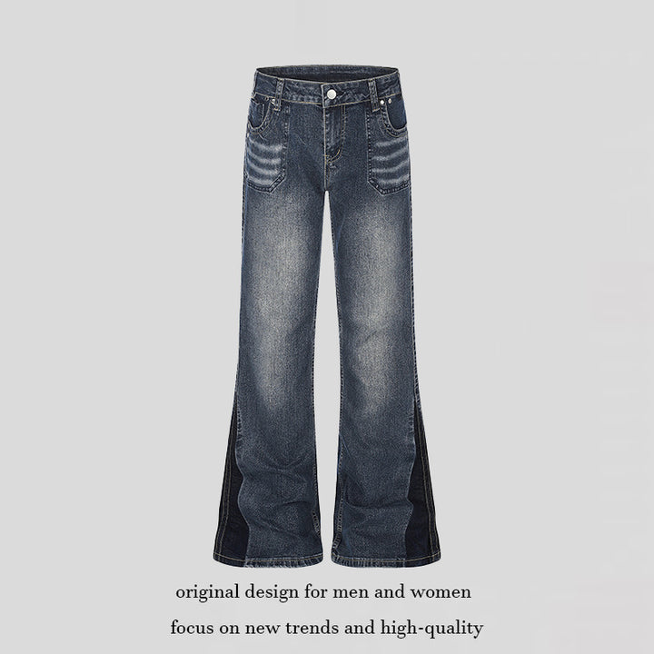 Women flared jeans with high waist and side contrast stripes Amarae