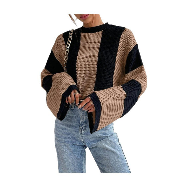 Women's honeycomb knit sweater with wide sleeves Lune London