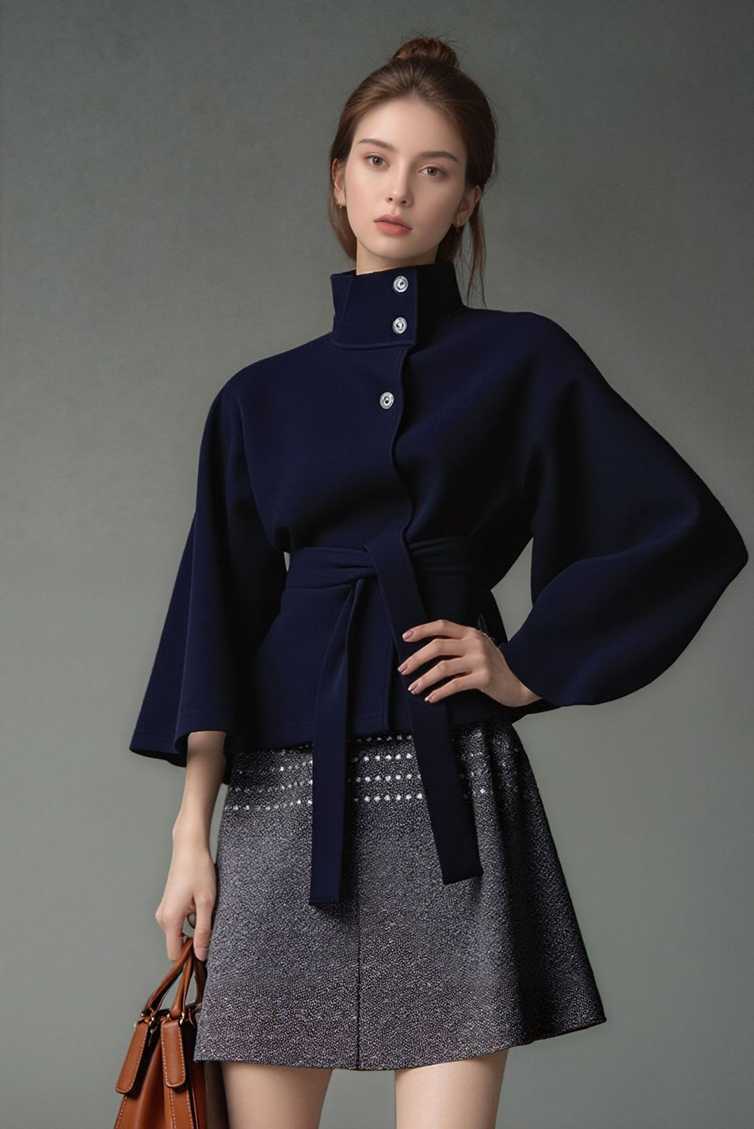Chic and stylish women's hooded coat