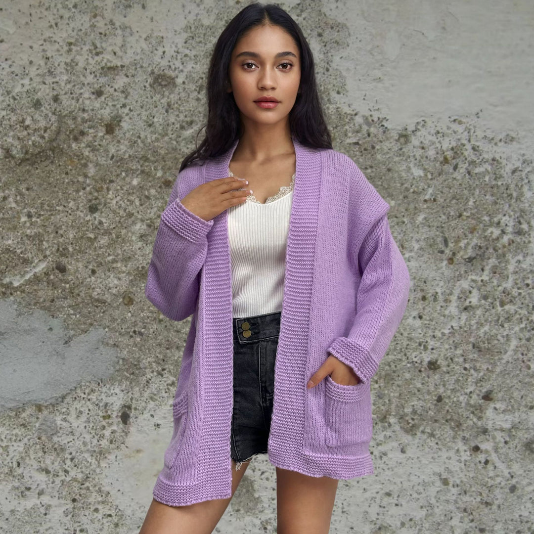 Knitted jacket for women in an oversized casual style Lune London