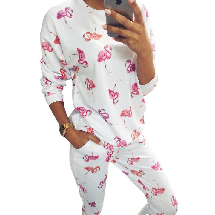 Ladies leisure set with floral pattern Amarae