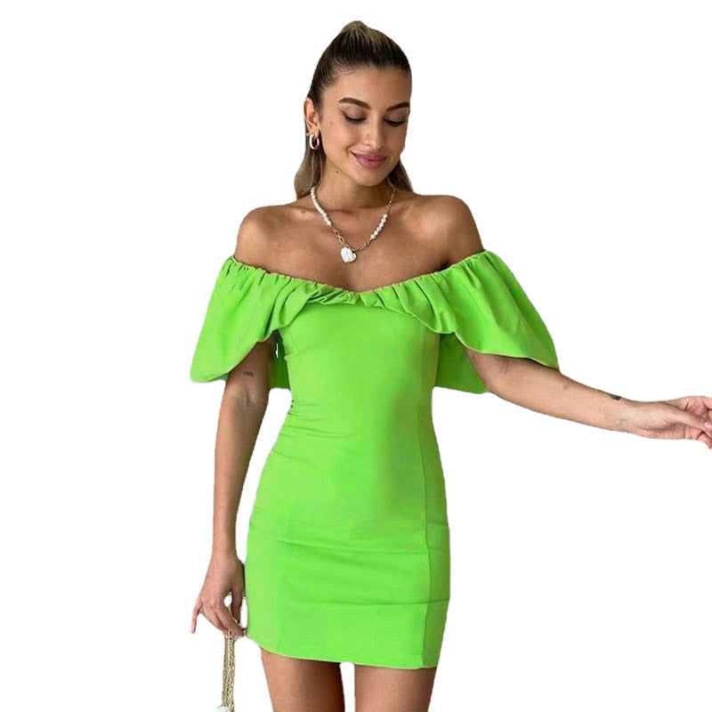 Mini wedding dress for women with voluminous sleeves Lune London