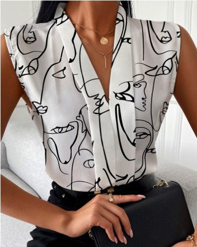 Ladies Elegant Sleeveless Blouse Amarae