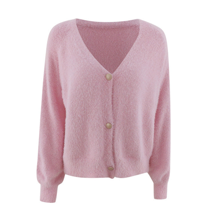 Ladies Large knitted sweater with nice button details Lune London