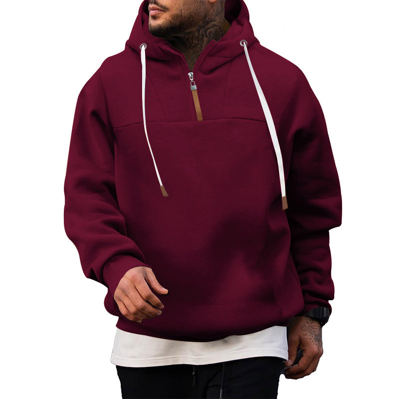 Men's Hoodie Sport with Innovative Zipper Design Lune London
