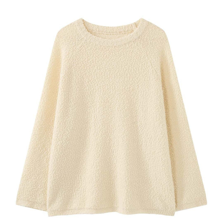 Women Fluffy Boucle Sweater in Oversize Cut Amarae