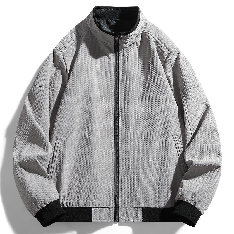 Versatile leisure jacket for men with textured surface Amarae