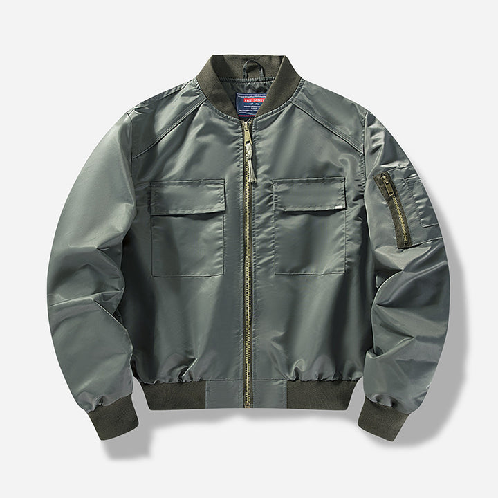 Utility camo bomber jacket for men Chic und Style