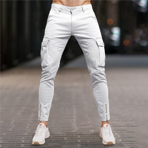Modern cargo pants for men with zipper Amarae