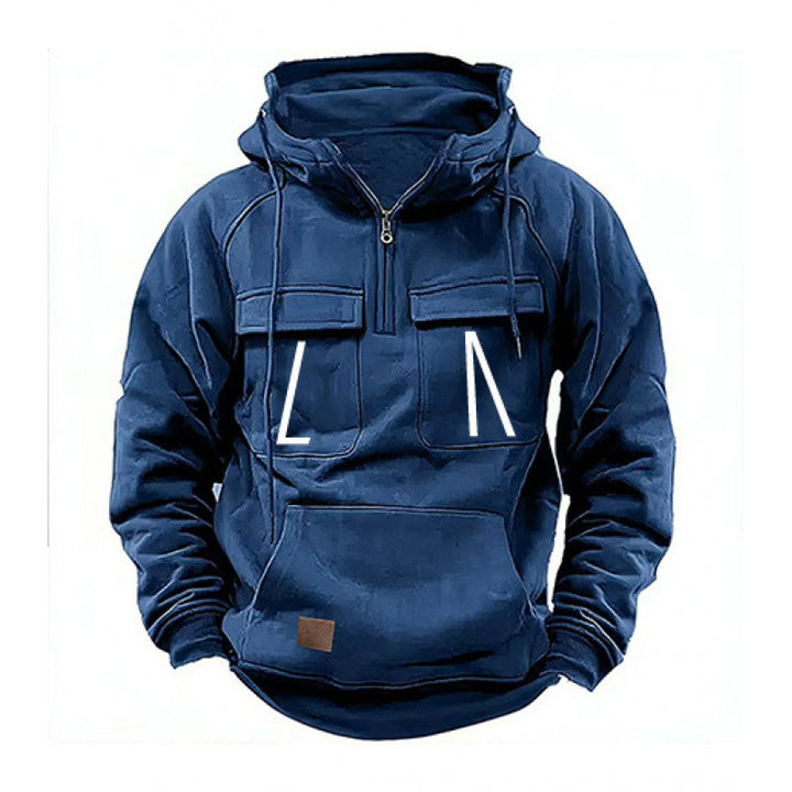 Men's casual hooded sweatshirt with pockets and modern fit Amarae