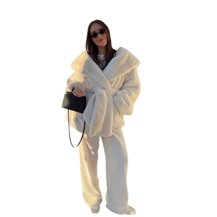 Lune London oversized plush coat for ladies