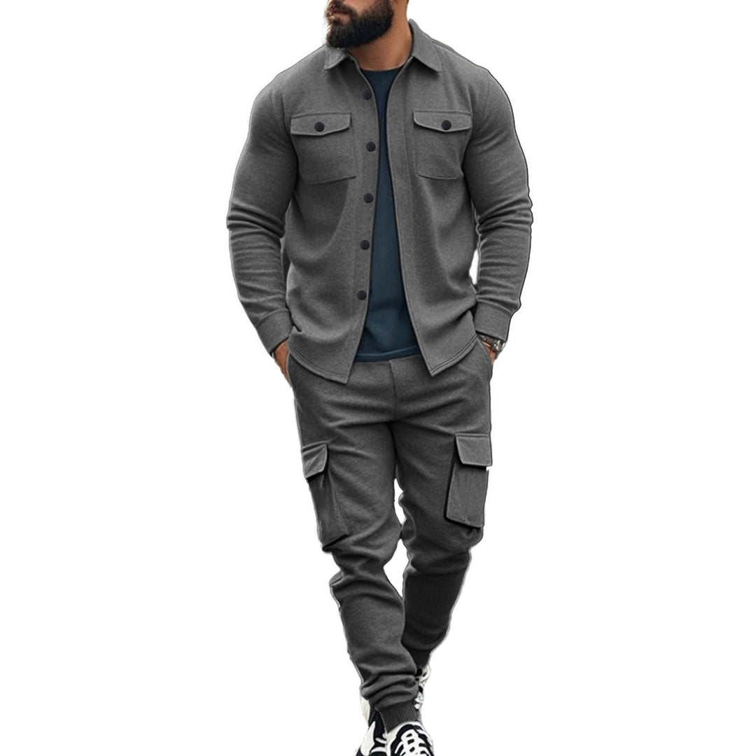 Men's Cargo Shirt and Jogging Pants Set Lune London