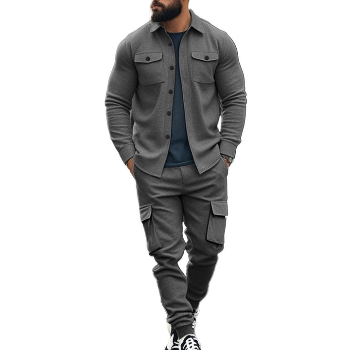Men's Cargo Shirt and Jogging Pants Set Lune London