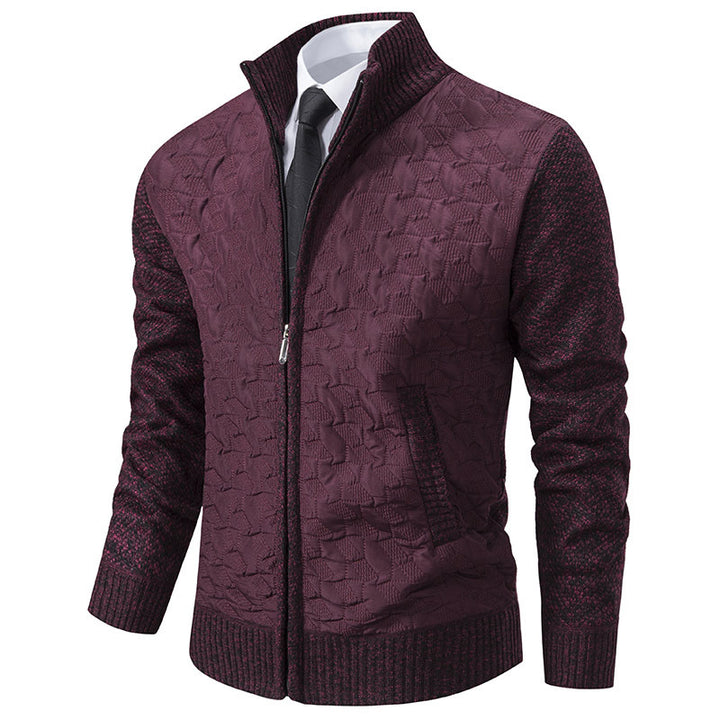 Men's stylish knitted vest with quilted design Lune London