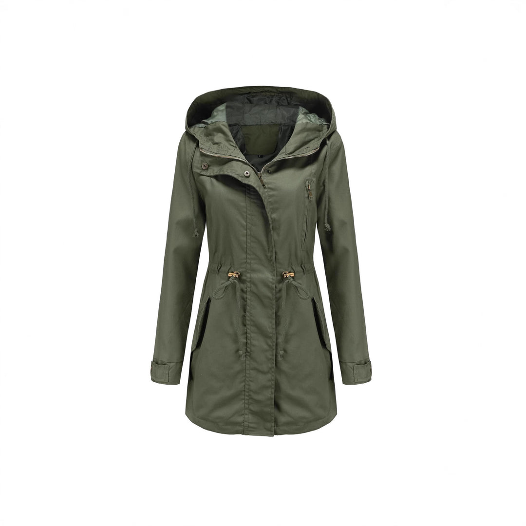 Functional jacket for women with adjustable waist and zipper Lune London