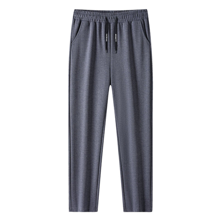 Men's joggers with herringbone pattern, elastic waistband, and drawstring Amarae
