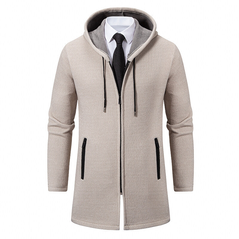 Men's urban jumpsuit in stylish hooded jacket with chic zipper Lune London