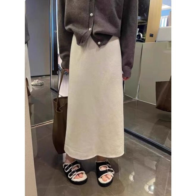 Jupe maxi élégante pour femmes en tissu tricot de haute qualité Chic & Stil
