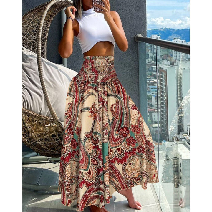Women Bohemian Chic Maxi Skirt