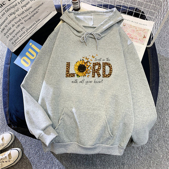 Women's hoodie with inspiring sunflower design Chic & Stil